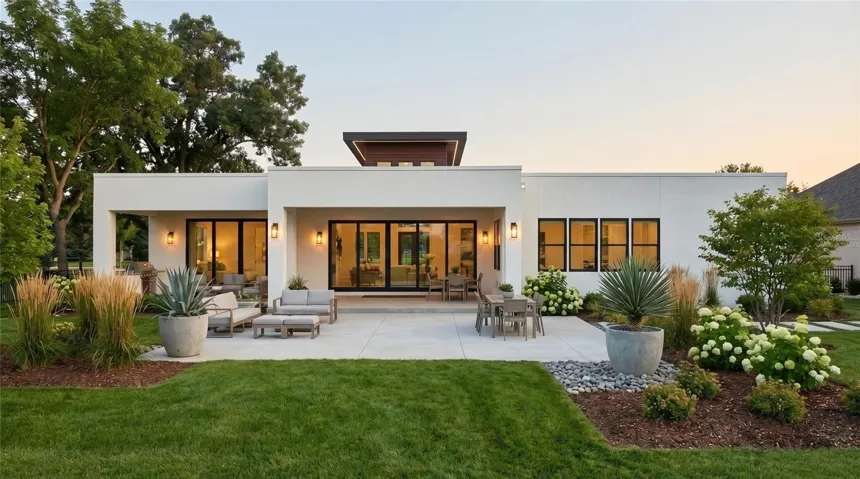 Rear Outdoor Patio-Lanai, Virtually Staged