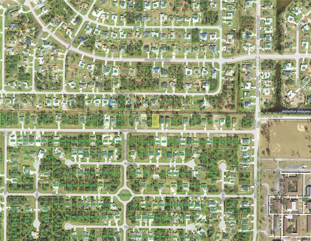 Aerial image of lot location.