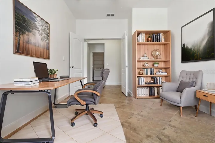 Virtually staged office