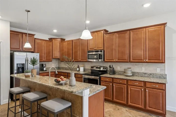 Virtually staged kitchen