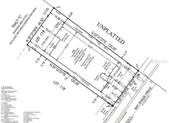 734 Sky Shade Drive - Plot Plan