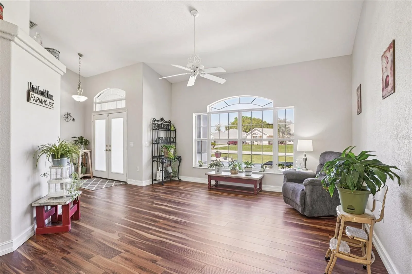 Living room and entrance