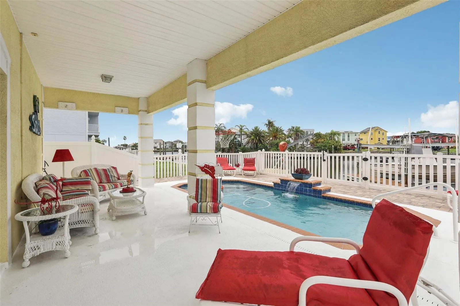 deck by the pool