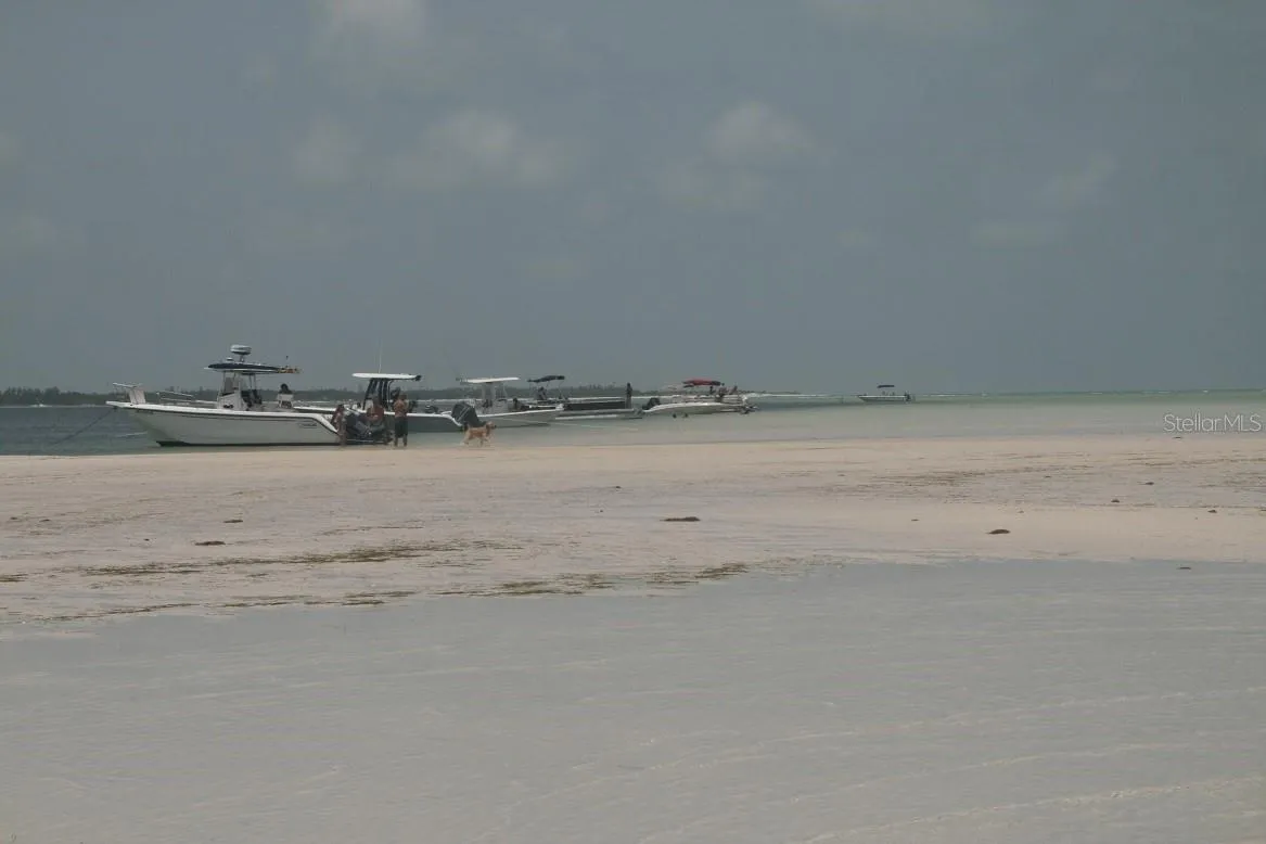 sand bar by Anclote Key where neighbors hang out