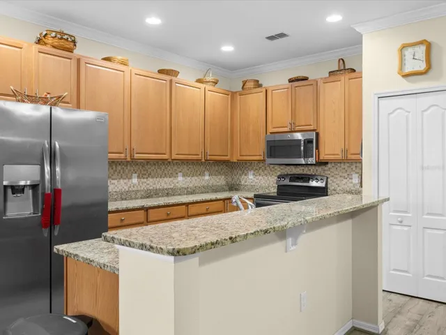 Kitchen with granite counters