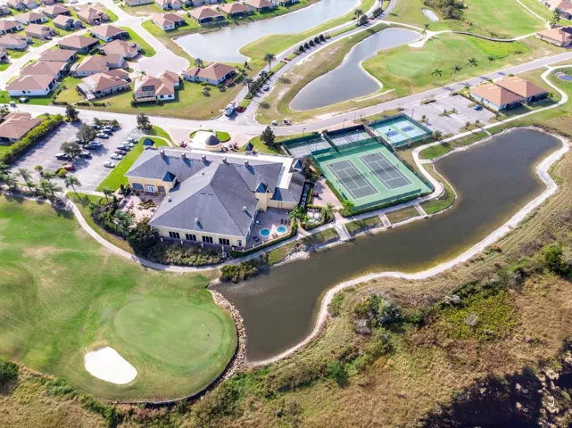 The Health and Fitness Center is 30,000 square feet of resident amenities, including tennis and pickleball courts on the grounds.