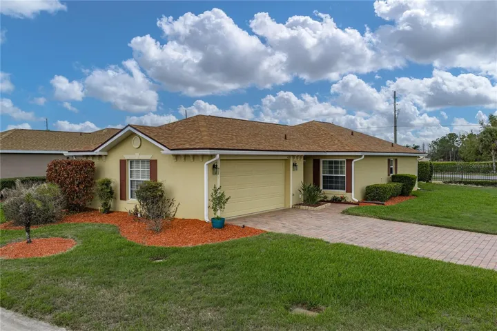 The quality landscaping surrounds the entire property.