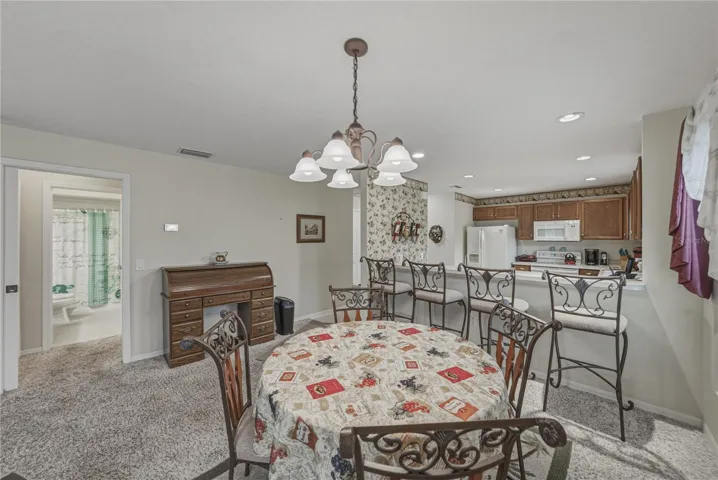 The doorway to the guest suite has a pocket door that allows this space to be isolated from the rest of the home.