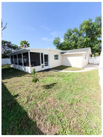 North side of house