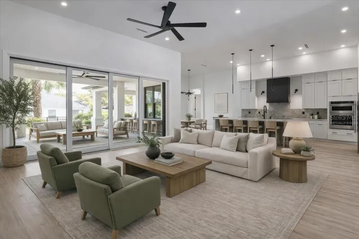 Living & Kitchen - Virtually Staged