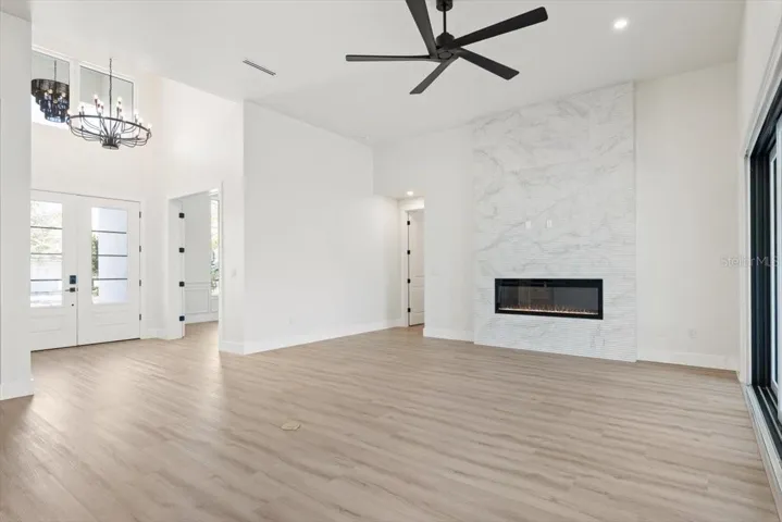 Living Area w/Fireplace