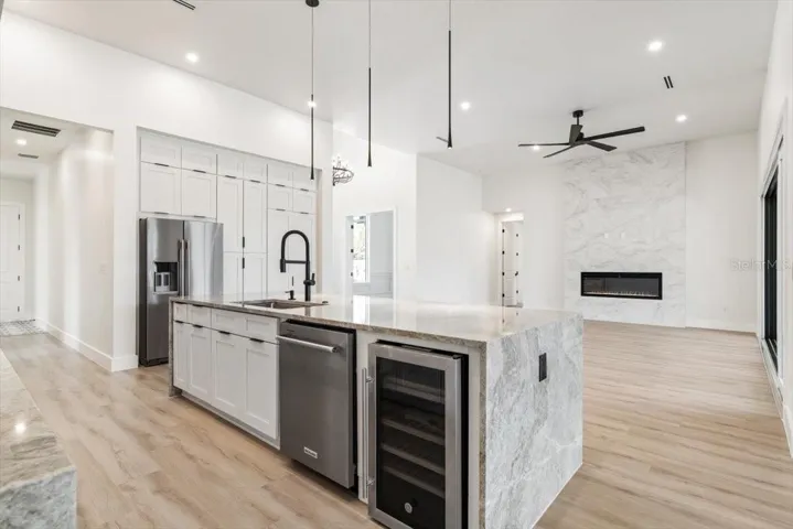 Kitchen to Living Area