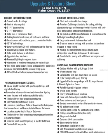 Feature Sheet
