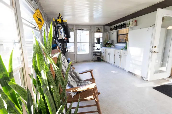 Florida Room at the rear of the home