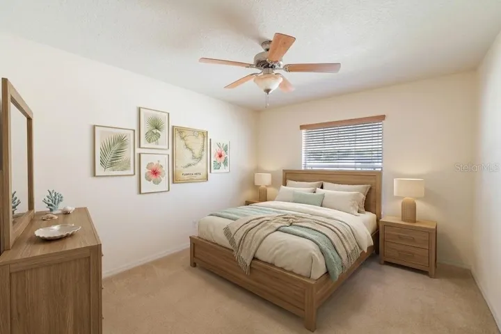 Guest Bed staged