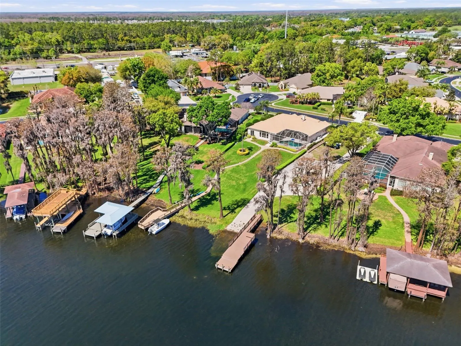 Community boat ramp with dock
