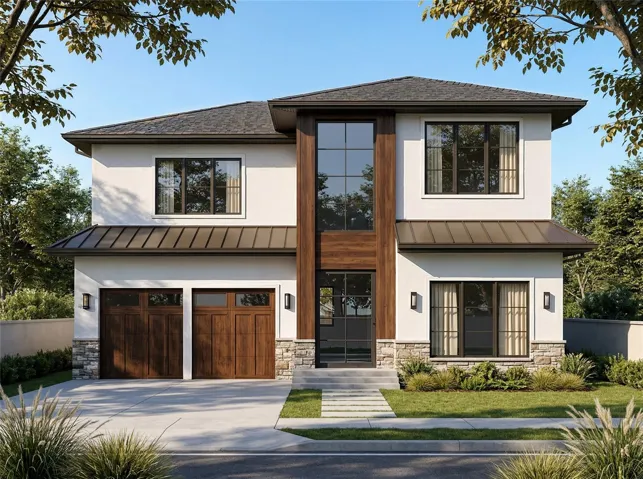 Rendering of the type of home that could be built on lot