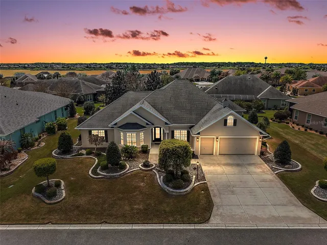 Twilight Front Elevation