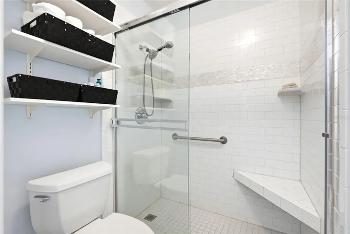 Primary bath with walk-in shower
