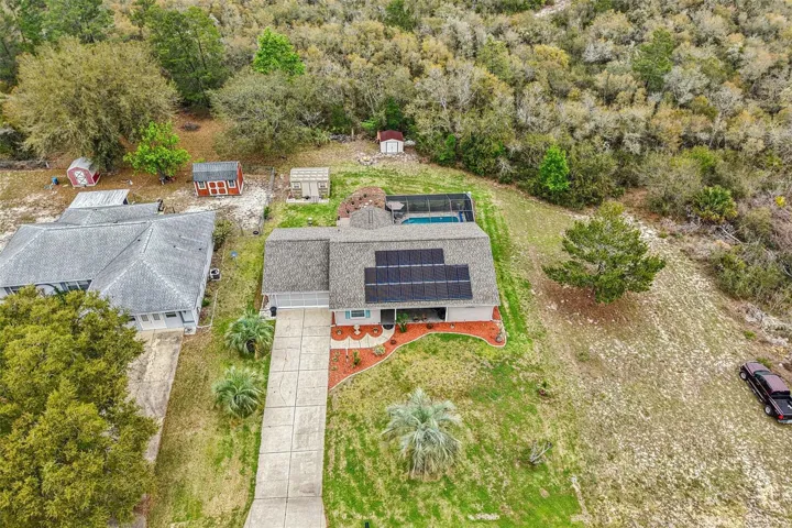 Aerial front view