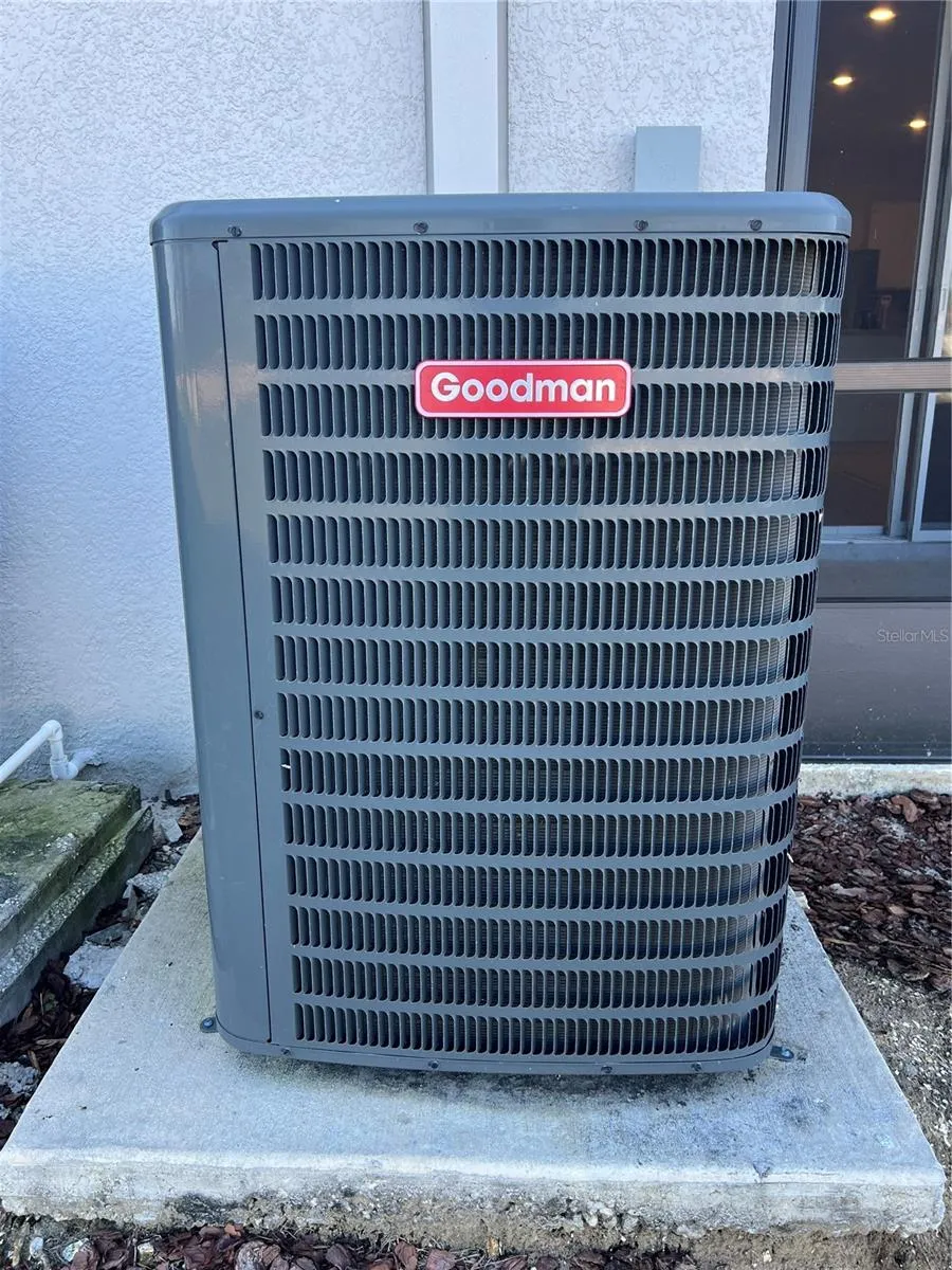 HVAC on concrete pad