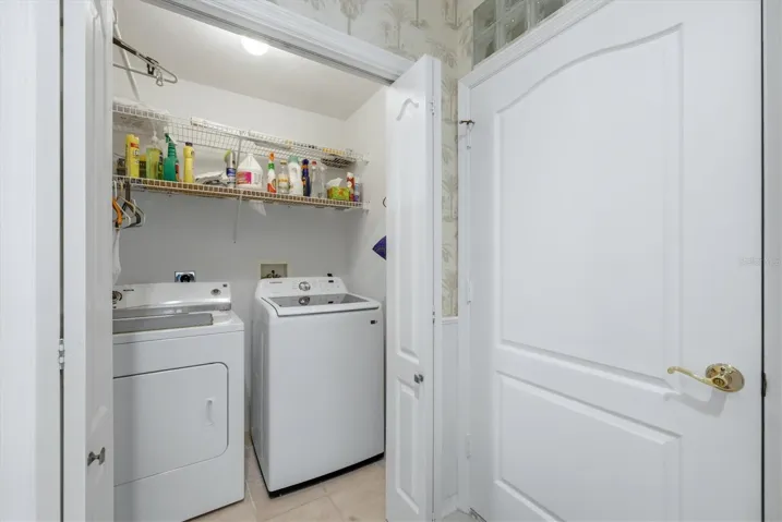laundry with convenient storage