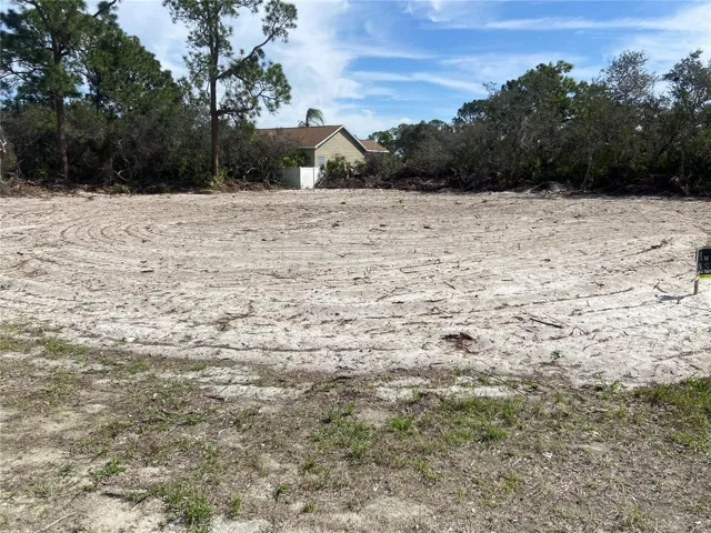 cleared corner lot