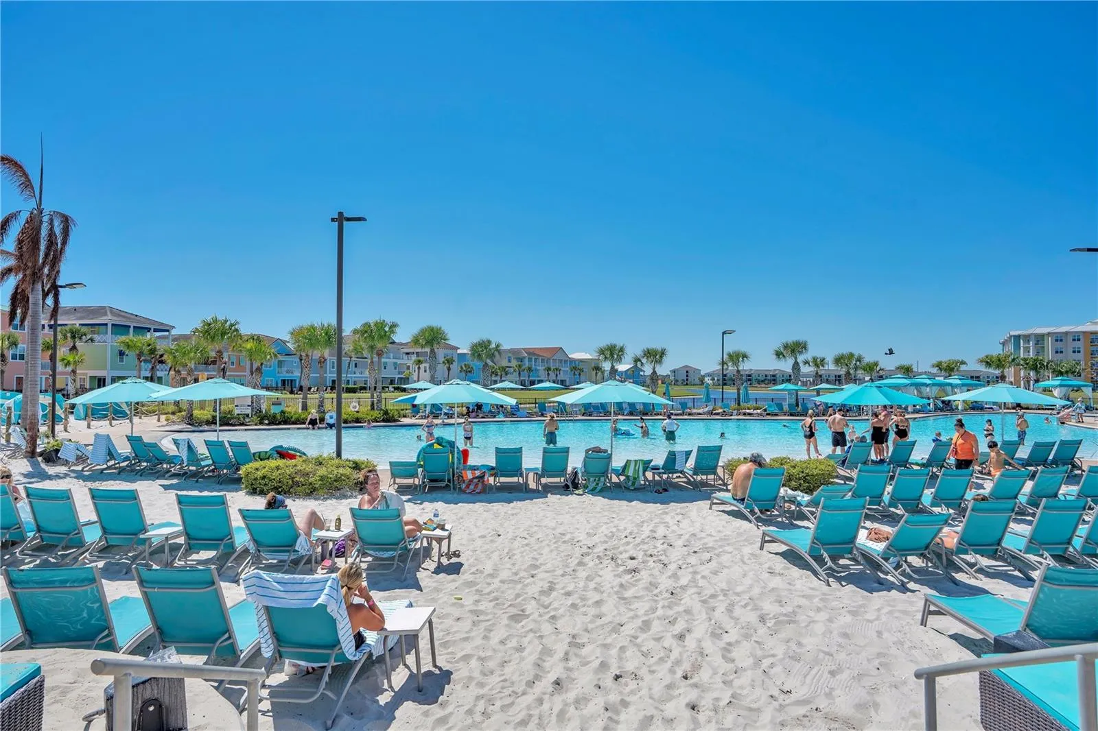 Resort style pool with lagoon design in Margaritaville Resort Orlando Kissimmee