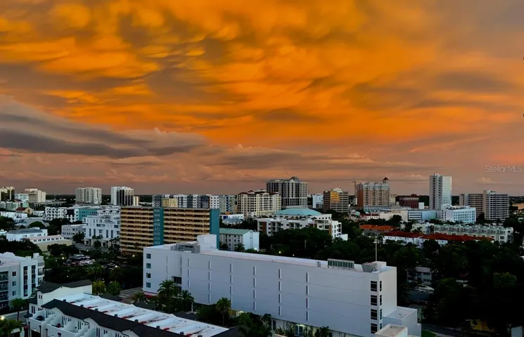 The Sunset in the clouds.