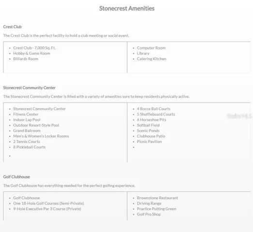 Amenities