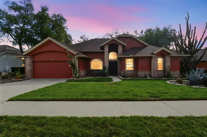 Twilight front of home