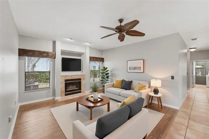 VIRTUAL STAGED family room