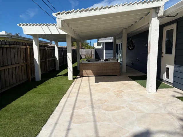 Private Backyard Fully Fenced, Turf Grass, Patio