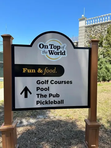OTOW Golf Pickleball Sign