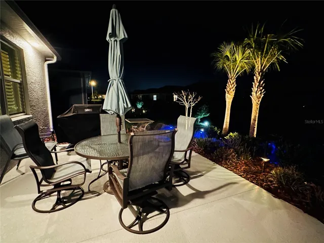 SITTING AREA OVERLOOKS GARDEN