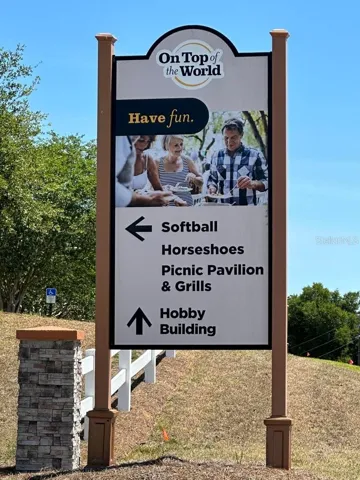 OTOW Softball Picnc Hrsehoe Sign