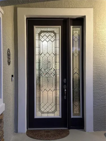 BEVELED GLASS  DOOR