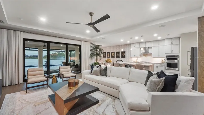 Great room, kitchen