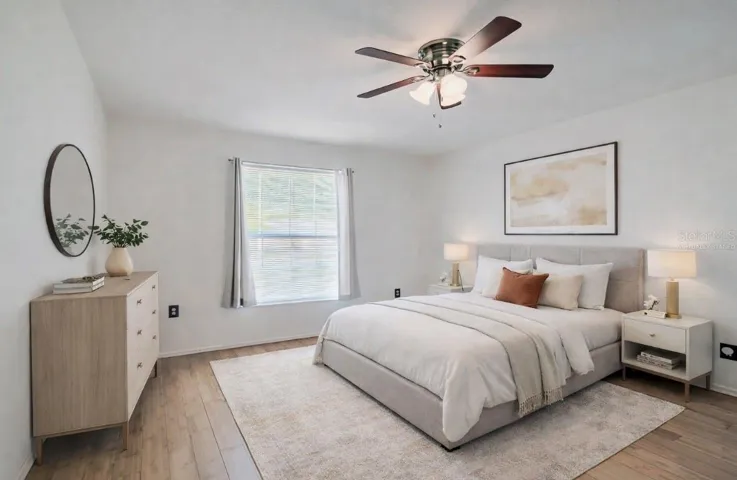 Virtually Staged guest bedroom