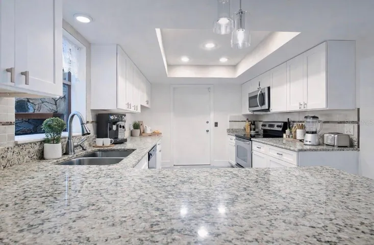 Staged kitchen