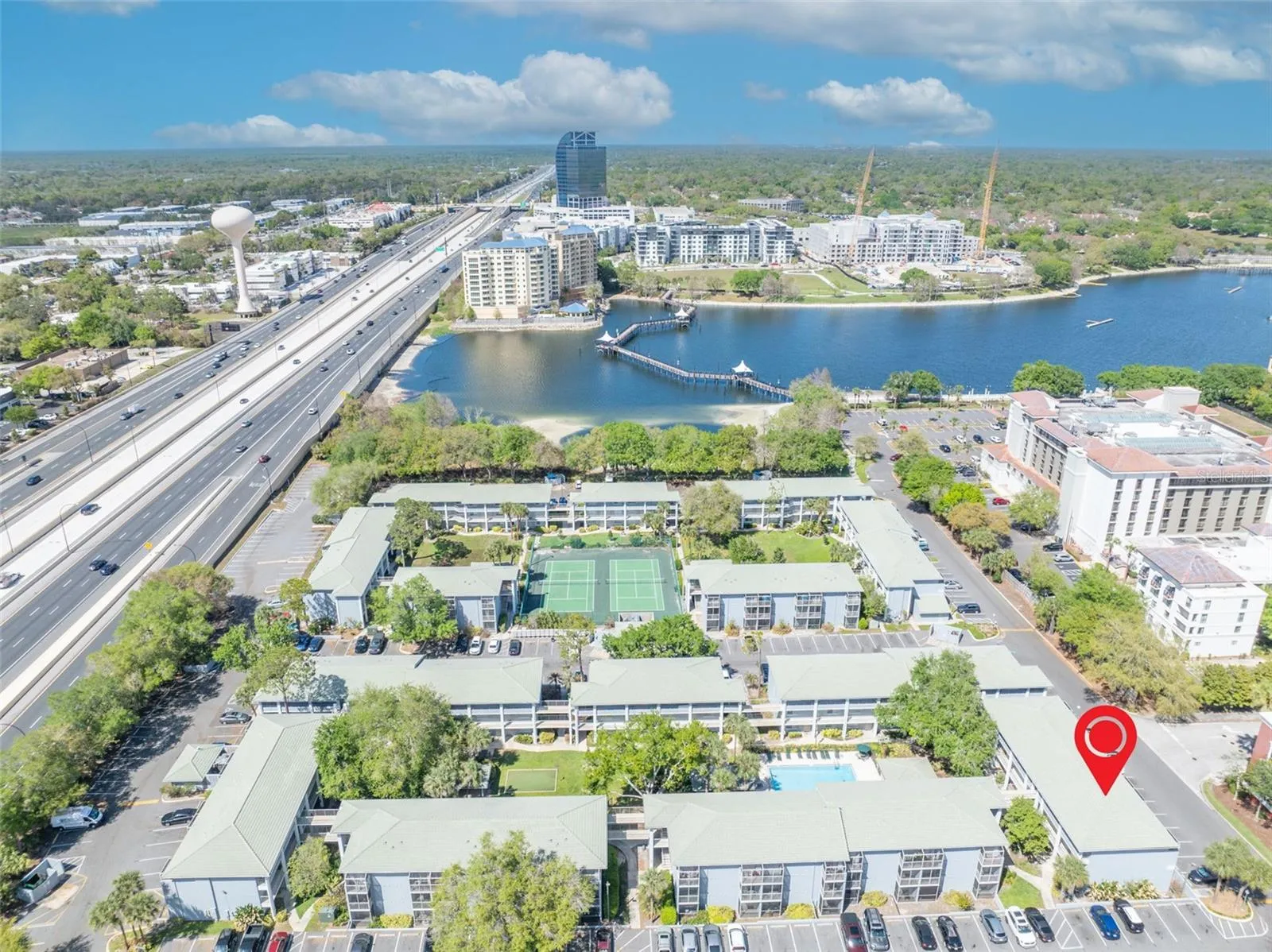 Aerial View of Condo Development