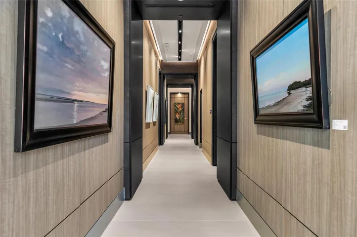 Art in the hallway to Elevators
