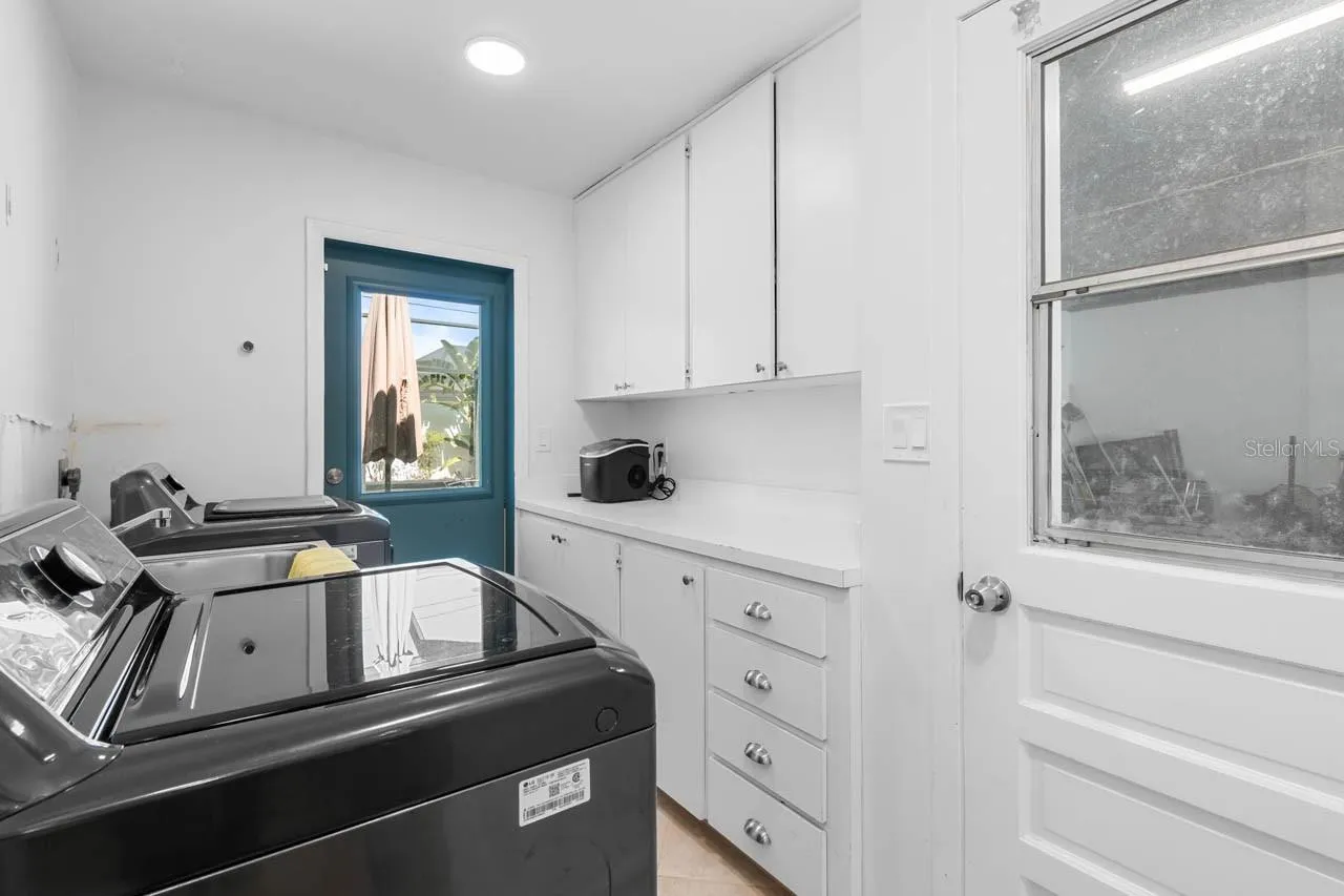 Inside laundry room