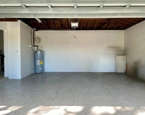 Garage with Epoxy flooring