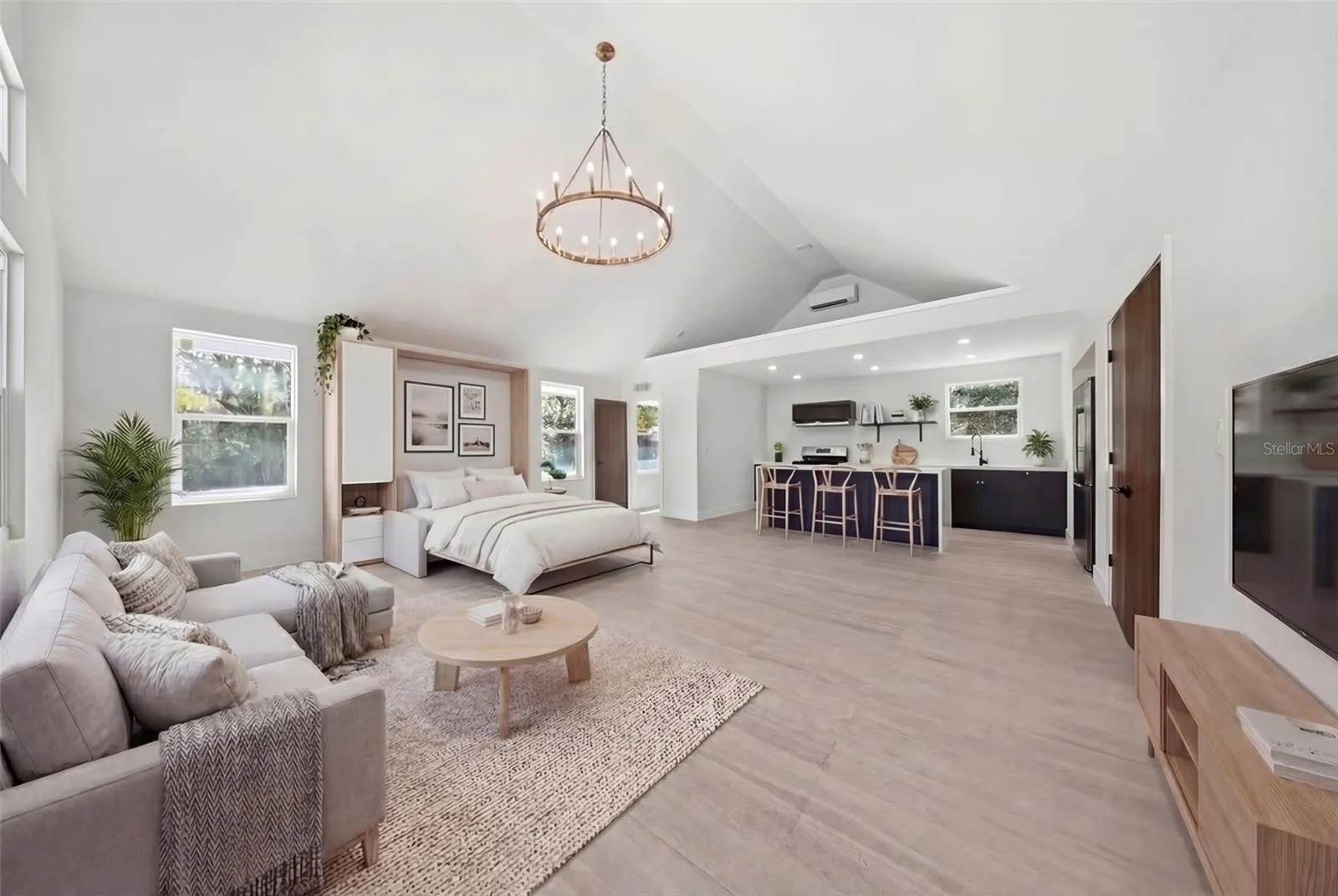 Main Living Space Staged As Multi-Family Studio
