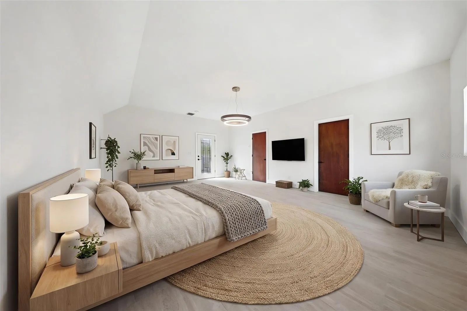Primary Bedroom Staged As Single Family Bedroom