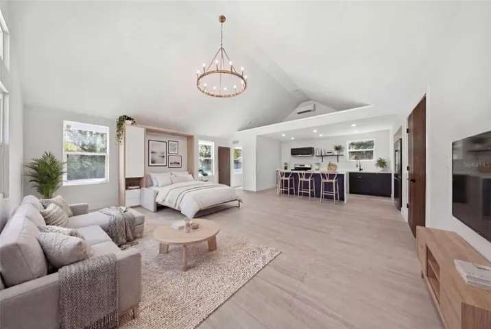 Main Living Space Staged As Multi-Family Studio