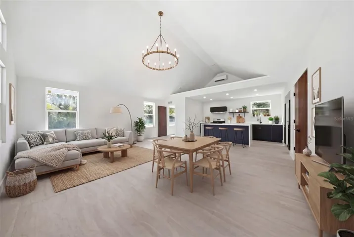 Main Living Space Staged As Single Family
