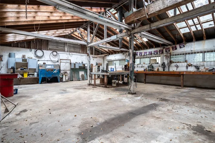 Interior of workshop