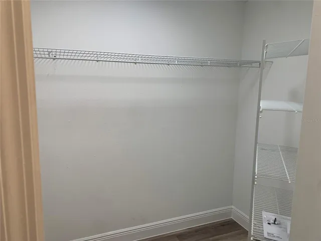 one of the two primary closets